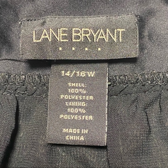 Lane Bryant Sheer Ruffle Sleeve Blouse size 14/16 - Picture 7 of 11